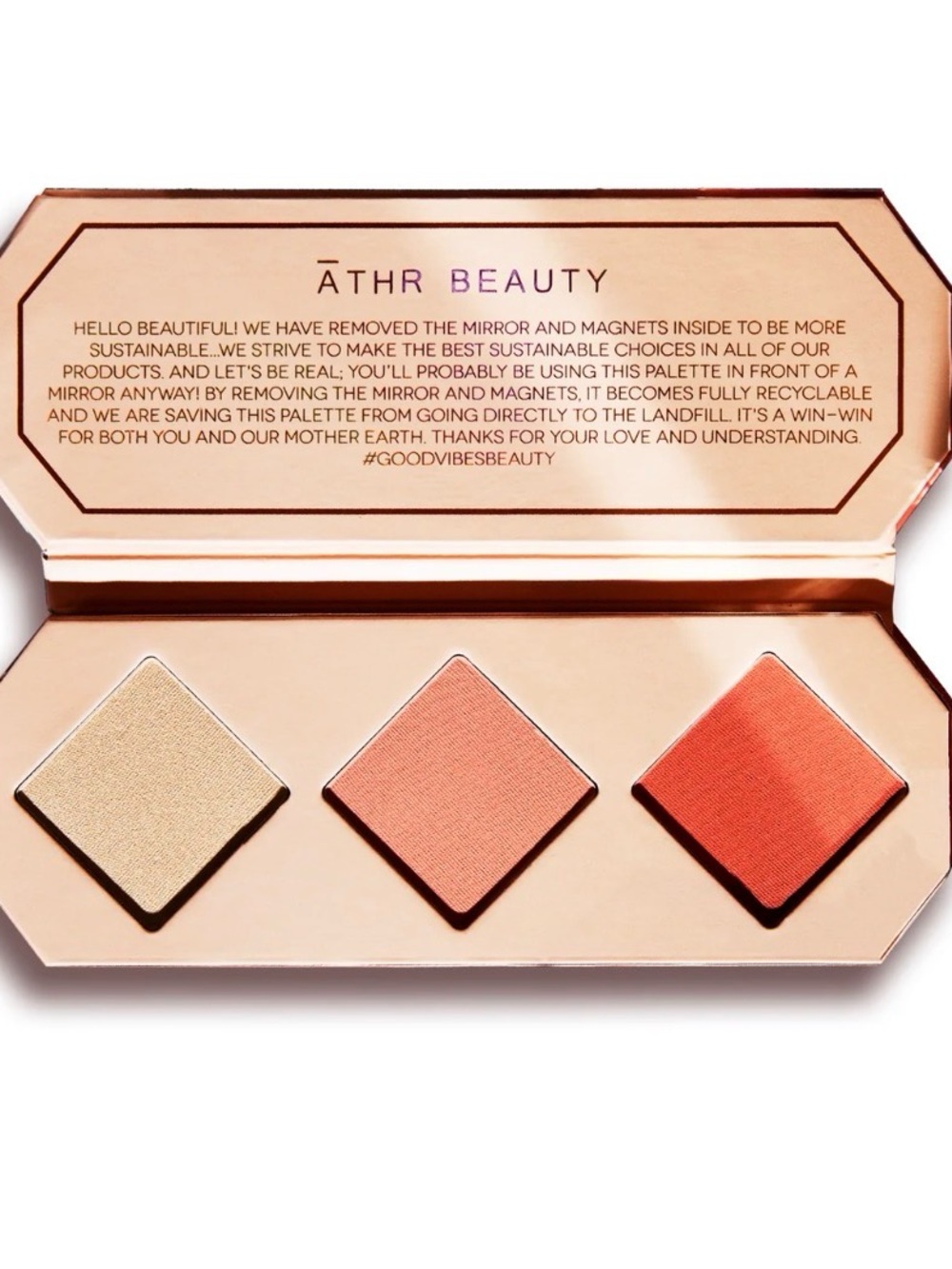 NIB★Athr Beauty Chrystal Charged Cheek Palette in Amber